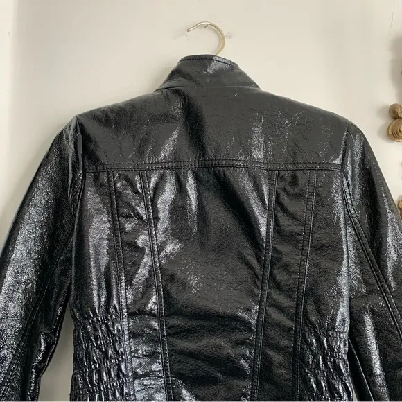 NEW LOOK PATENT LEATHER JACKET