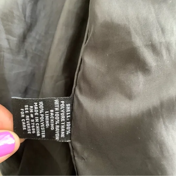 NEW LOOK PATENT LEATHER JACKET