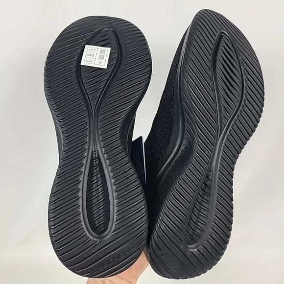 NEW Martha Stewart x Skechers Neptune Slip-ins Ultra Flex Shoes Black Sz 8 NIB