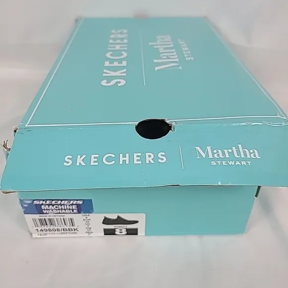 NEW Martha Stewart x Skechers Neptune Slip-ins Ultra Flex Shoes Black Sz 8 NIB