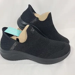 NEW Martha Stewart x Skechers Neptune Slip-ins Ultra Flex Shoes Black Sz 8 NIB
