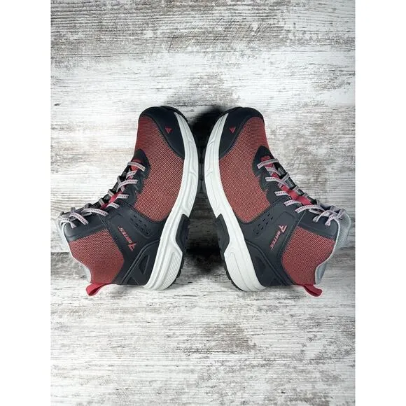 NEW Mens Bates JumpStart Mid EnergyBound Carbon Safety Toe Boots Red/Black Sz 9