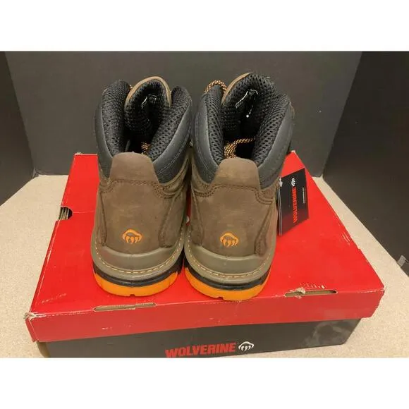 New! Mens Wolverine Overpass 6&quot; Mid Comp-Toe Waterproof Work Boots. Size 11.5M.