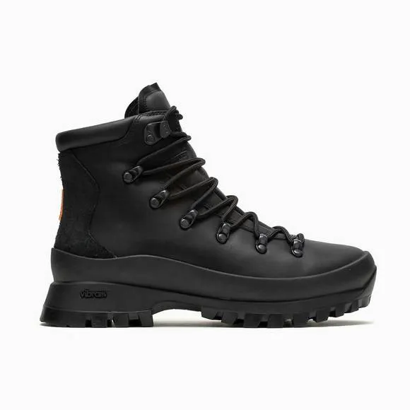 NEW MERRELL women's bristol hiker mid shoes in black/black