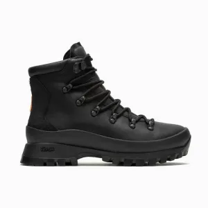 NEW MERRELL women's bristol hiker mid shoes in black/black