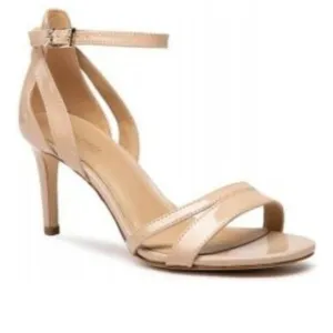 New MICHAEL Michael Kors Kimberly Patent Leather Ankle Strap Dress Sandals  9.5