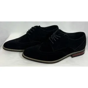 NEW Mofri Men’s Black Suede Oxford Dress Shoes Size 9.5 with Box