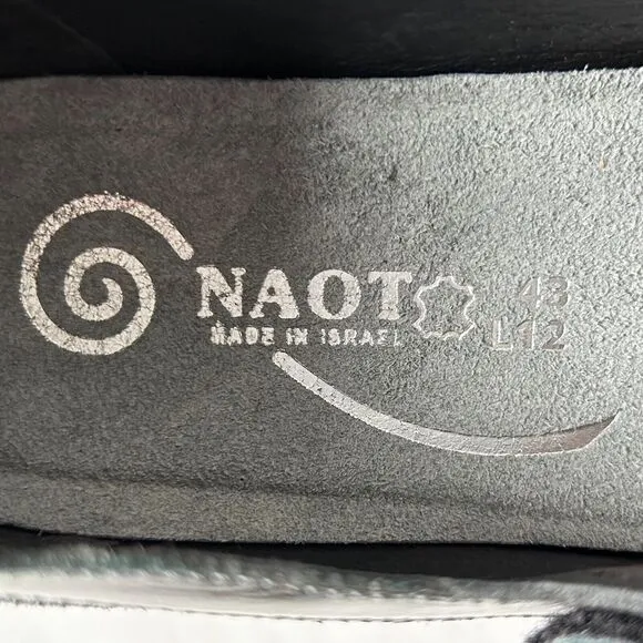 New Naot Kirei Grey Suede Leather Mary Jane Shoes - Women's US 10.5 Retail $195