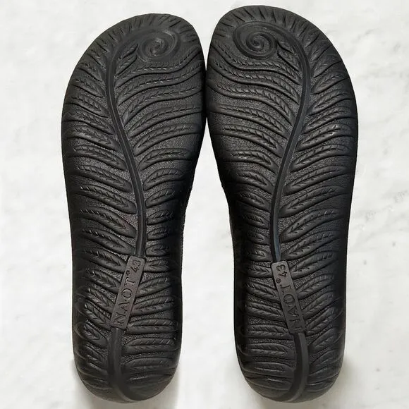 New Naot Kirei Grey Suede Leather Mary Jane Shoes - Women's US 10.5 Retail $195