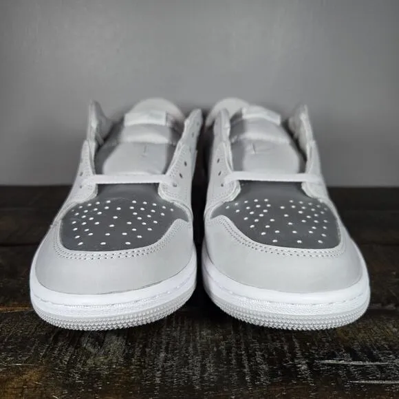 NEW Nike Air Jordan 1 Retro Low OG Mens Size 9.5 Metallic Silver Grey CZ0790-002