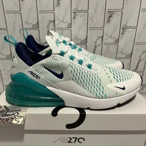 New Nike Air Max 270 White Hyper Jade Running Shoes Training Gym Workout Mens