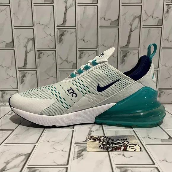 New Nike Air Max 270 White Hyper Jade Running Shoes Training Gym Workout Mens