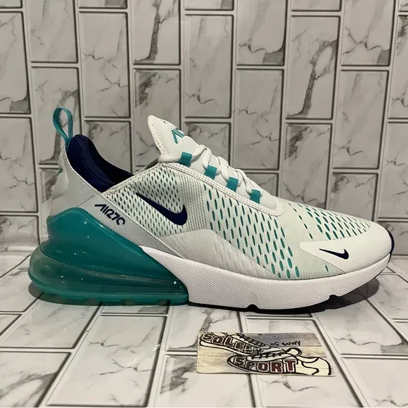 New Nike Air Max 270 White Hyper Jade Running Shoes Training Gym Workout Mens