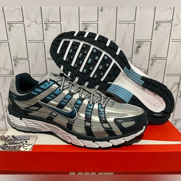 New Nike P-6000 Shoes Blue Black Mens Size 13 Trainer Gym Workout Running