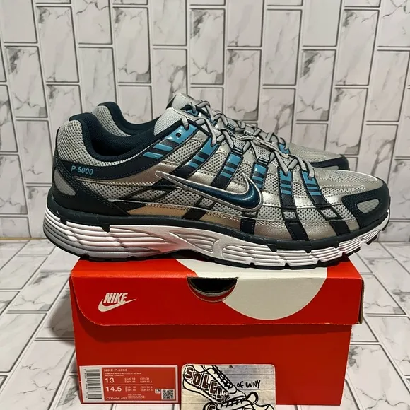 New Nike P-6000 Shoes Blue Black Mens Size 13 Trainer Gym Workout Running