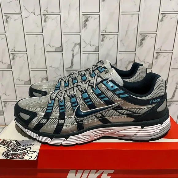 New Nike P-6000 Shoes Blue Black Mens Size 13 Trainer Gym Workout Running