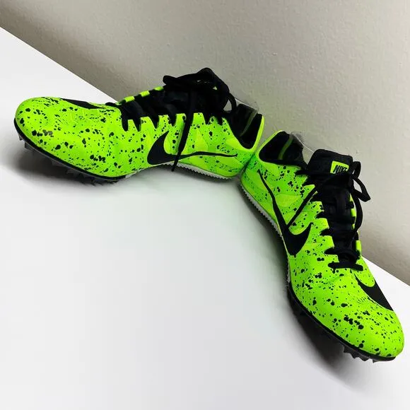 NEW Nike Zoom Rival S 9 Electric Green Track Spikes Shoes Men's 12 Women's 13.5