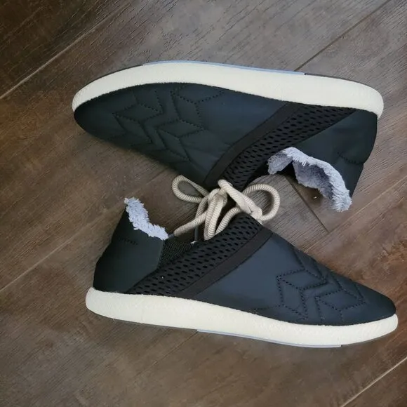 NEW OluKai Mahiki Slippers Womens 9 Black Indoor Outdoor Sneaker Cozy Comfort