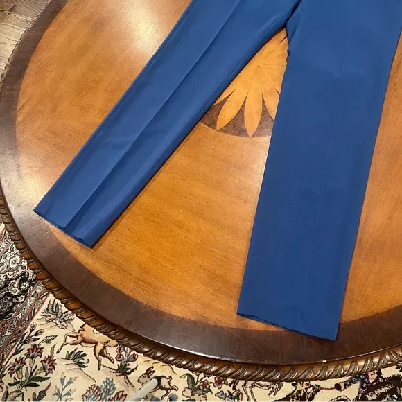 NEW Perry Ellis Portfolio Men’s Payson Slim Fit Flat Front Dress Pant Blue 32x32