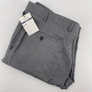 NEW - Ralph Lauren Men's Slim Fit Gray Windowpane Dress Pants 36W x 32L