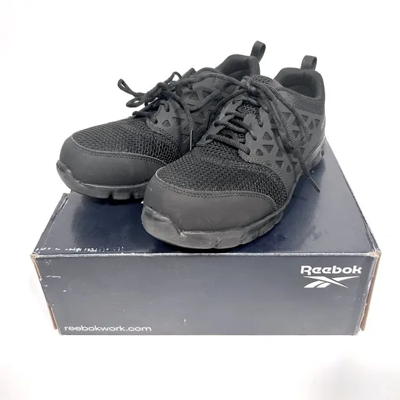 NEW Reebok Sublite Cushion Work Athletic Work Shoes Size Men’s 7 Black