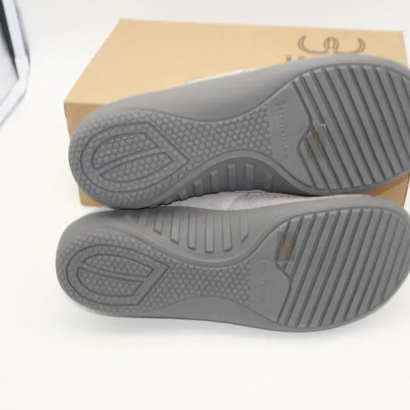NEW Revitalign Men's 8 Fiesta Orthotic Slippers Grey Indoor/ Outdoor Suede