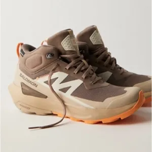 NEW Salomon Elixir Activ Mid Sneaker Boots in Falcon White Pepper