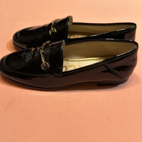 New Sam Eldelman Patent Leather Shoes. Black. Size 7.5.