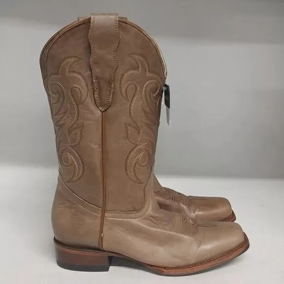 NEW SHYANNE Darby BBW198 Brown Square Toe Mid Calf Western Boots Size 7 M