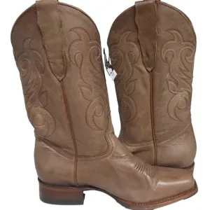NEW SHYANNE Darby BBW198 Brown Square Toe Mid Calf Western Boots Size 7 M