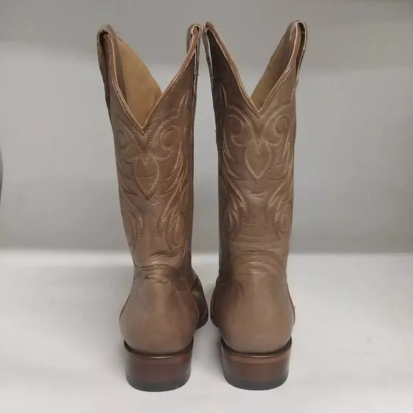 NEW SHYANNE Darby BBW198 Brown Square Toe Mid Calf Western Boots Size 7 M