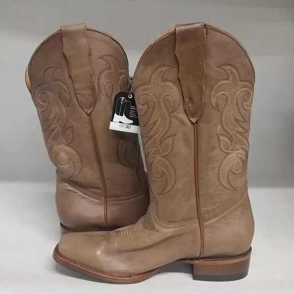 NEW SHYANNE Darby BBW198 Brown Square Toe Mid Calf Western Boots Size 7 M