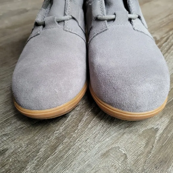 New Sorel Evie Leather Waterproof Suede Lace Up Lug Sole Wedge Heel Ankle Boots