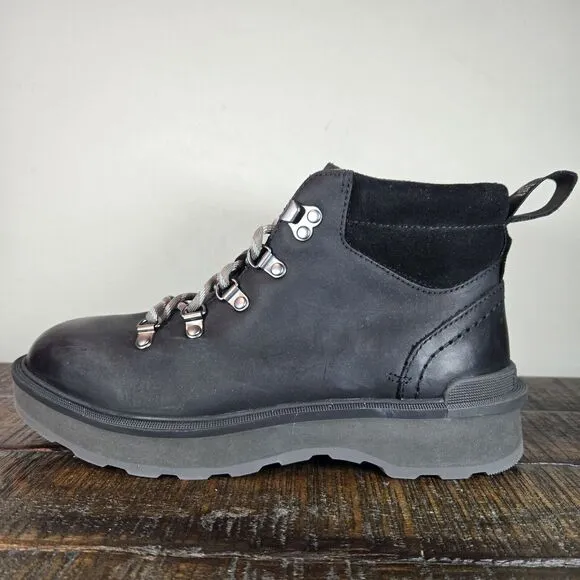 NEW Sorel Hi Line Hiker Womens Size 8.5 Mid Top Hiking Boots Waterproof Black