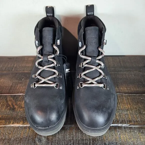 NEW Sorel Hi Line Hiker Womens Size 8.5 Mid Top Hiking Boots Waterproof Black