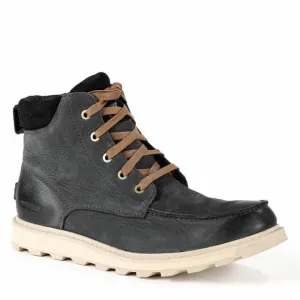 NEW SOREL men's madson moc toe boots in coal