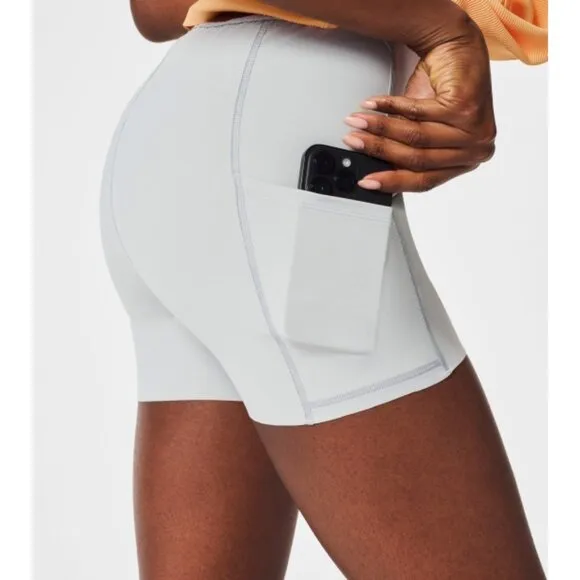 NEW Spanx Get Moving Easy Access Ribbed Straight Dress Melon Sorbet Romper Mini