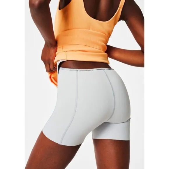 NEW Spanx Get Moving Easy Access Ribbed Straight Dress Melon Sorbet Romper Mini