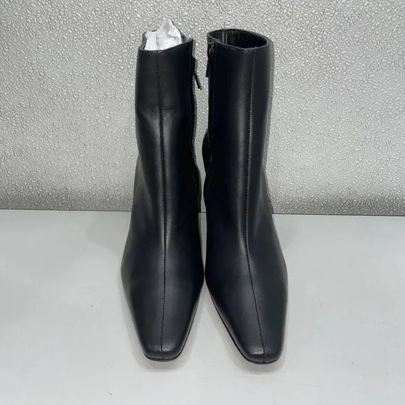NEW STAUD Wally Leather Booties – Women’s Size 7 – Black – New With Box
