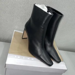 NEW STAUD Wally Leather Booties – Women’s Size 7 – Black – New With Box