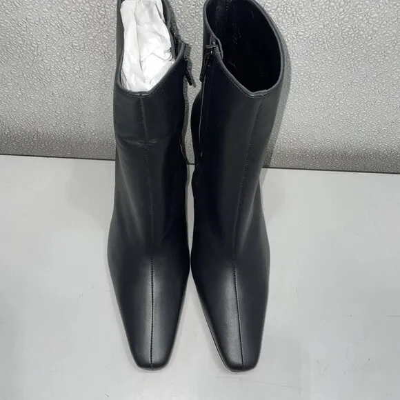 NEW STAUD Wally Leather Booties – Women’s Size 7 – Black – New With Box