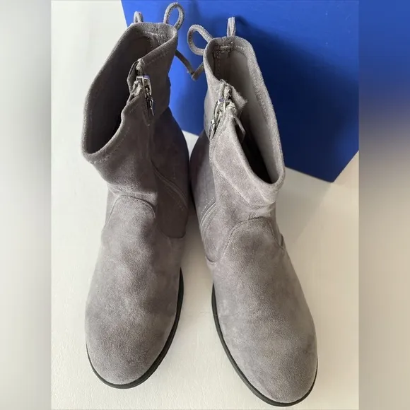 NEW Stuart Weitzman Girls’ Lowland Mid MM Boots in Gray