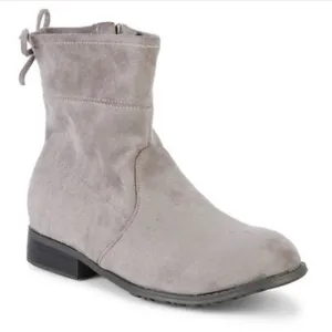 NEW Stuart Weitzman Girls’ Lowland Mid MM Boots in Gray
