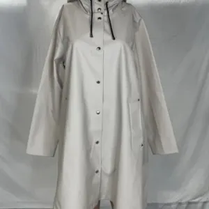 NEW STUTTERHEIM Women's Raincoat Mosebacke Lightweight Size M Light Sand