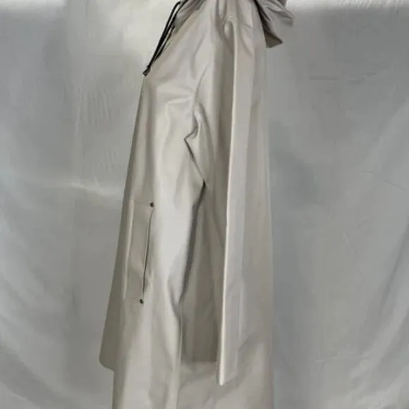 NEW STUTTERHEIM Women's Raincoat Mosebacke Lightweight Size M Light Sand