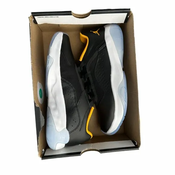 🤩NEW Sz 6.5Y Big Kids Shoes Air Jordan 11 CMFT Low (GS) Black Yellow CZ0907-071