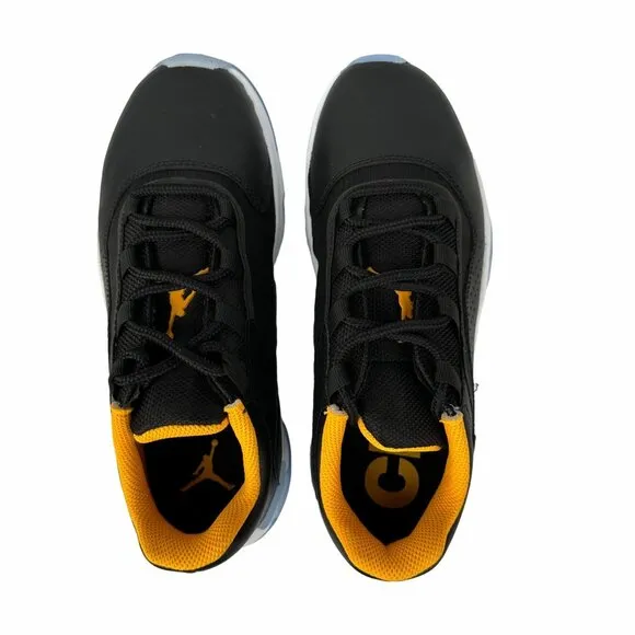 🤩NEW Sz 6.5Y Big Kids Shoes Air Jordan 11 CMFT Low (GS) Black Yellow CZ0907-071