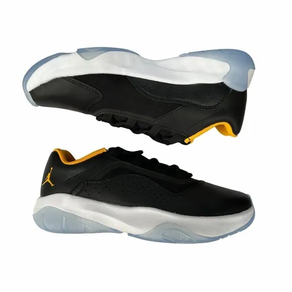 🤩NEW Sz 6.5Y Big Kids Shoes Air Jordan 11 CMFT Low (GS) Black Yellow CZ0907-071