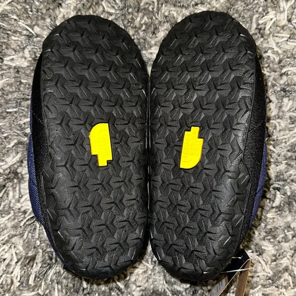 New The North Face Nuptse Denim Mule Slippers in Denim Blue
