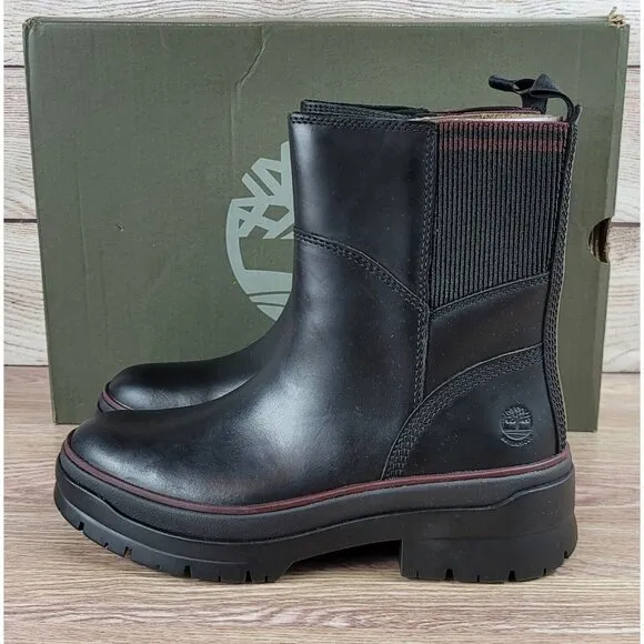 NEW Timberland Malynn Chelsea Chunky Boots‎ Women's Size 7 Waterproof Biker Moto